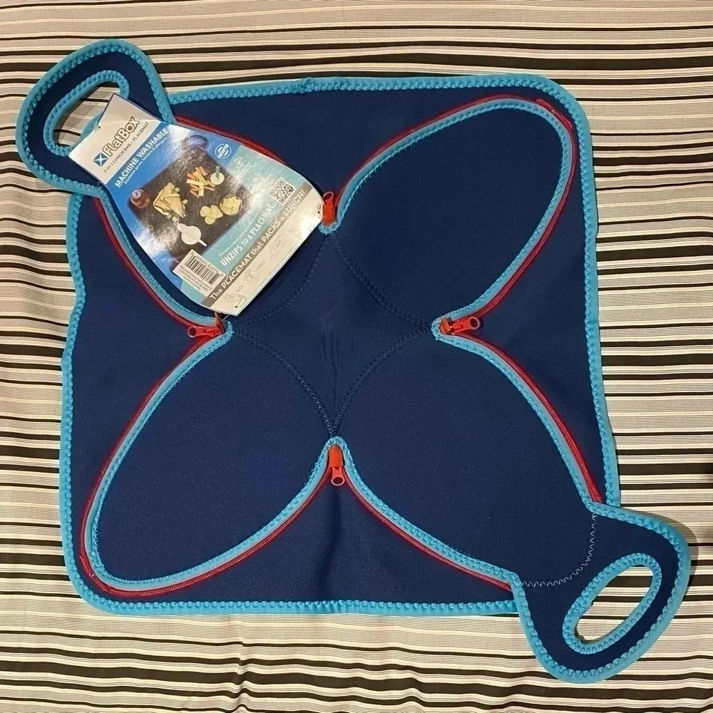 Flatbox Lunch Bag, dark blue/light blue